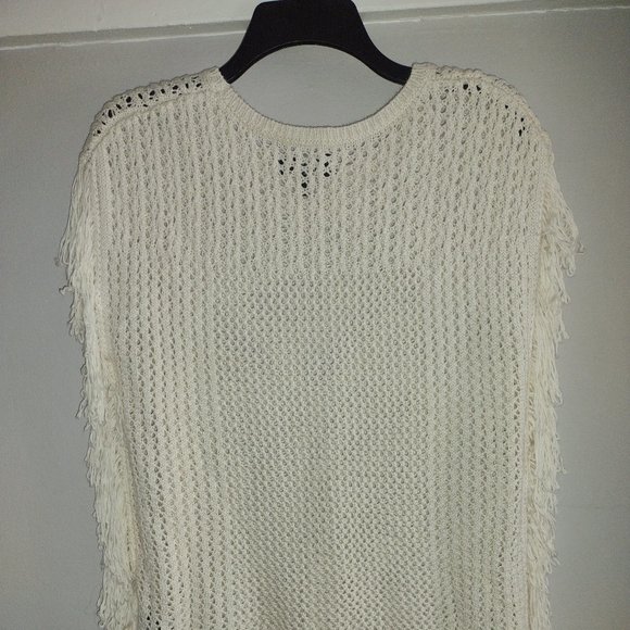 Open knit Crochet Boho vest  size XS - Picture 3 of 6